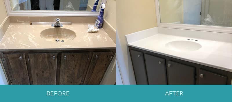 Miami Countertop Refinishing Before After