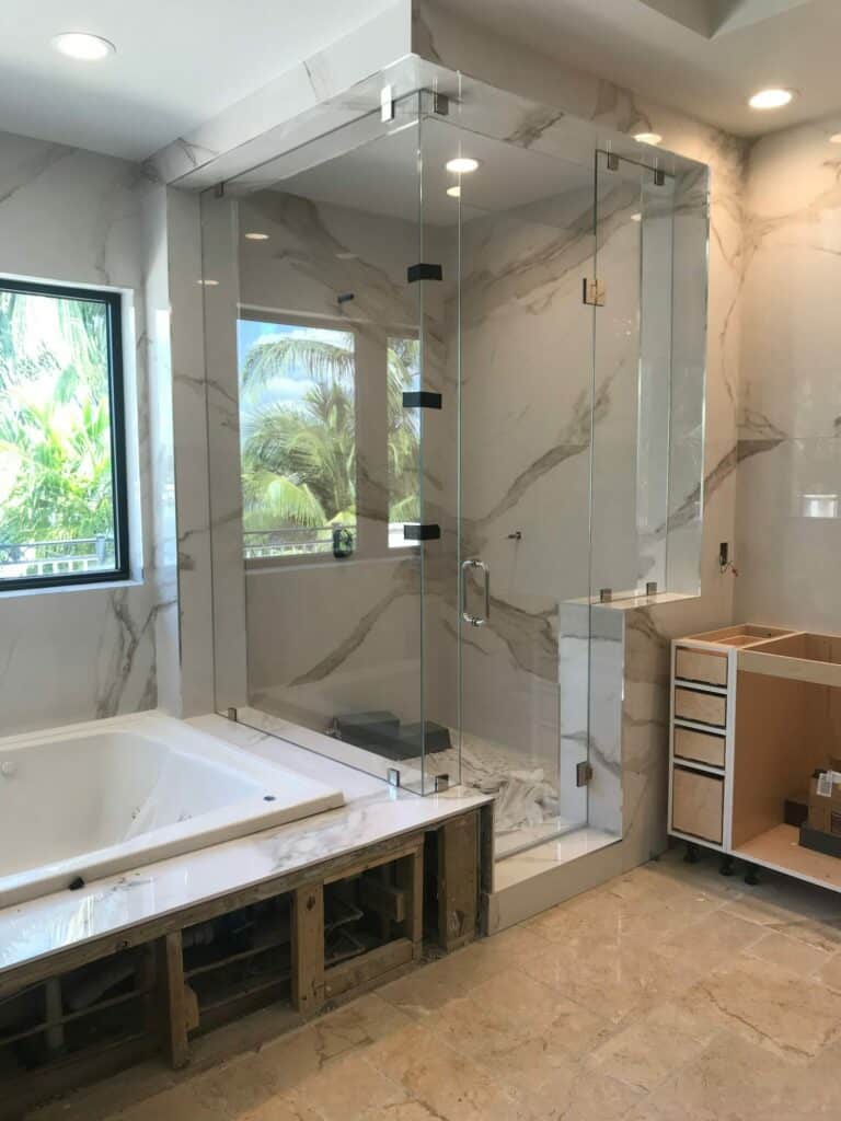 sliding shower door installation Miami FL