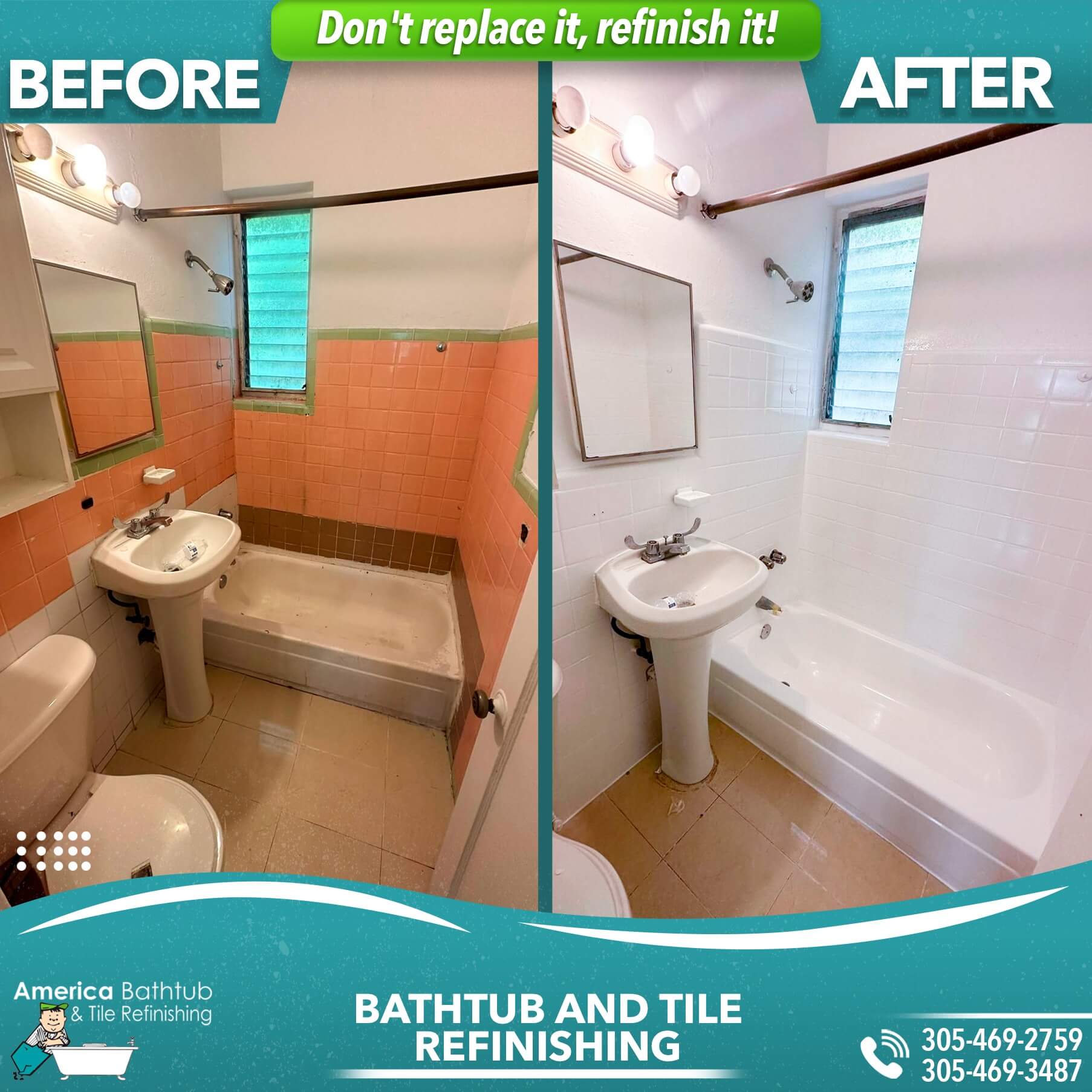 refinish bathtub tile hollywood fl